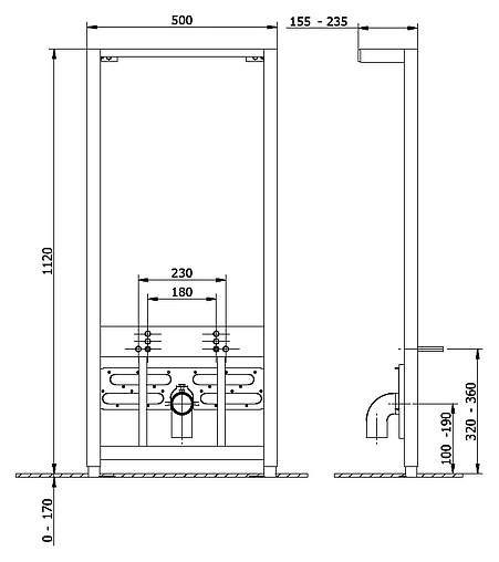 Инсталляция для биде Cersanit Link P-IN-BI-LINK