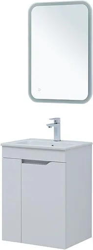 Тумба-умывальник Aquanet Практика 50 белый матовый 00330451+44050