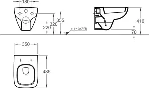 Унитаз подвесной Keramag Renova Nr.1 Comprimo New белый 206145000, 2