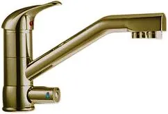 Смеситель для кухни с подключением к фильтру Atoll NKD0112AB-L состаренная латунь ATOFCM343