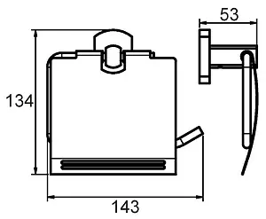 Держатель туалетной бумаги Milardo Neva хром NEVSMC0M43, 2