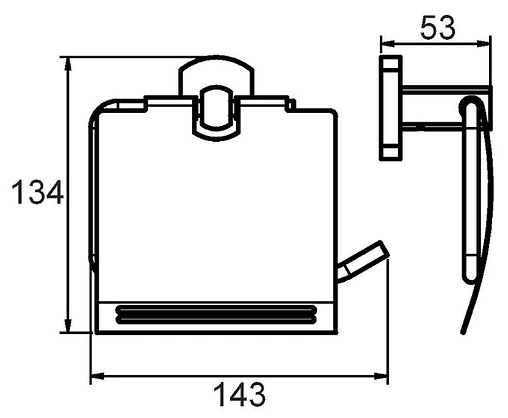 Держатель туалетной бумаги Milardo Neva хром NEVSMC0M43