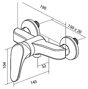 Смеситель для душа Am.Pm Joy хром F8520000 Смеситель для душа Am.Pm Joy хром F8520000, 2