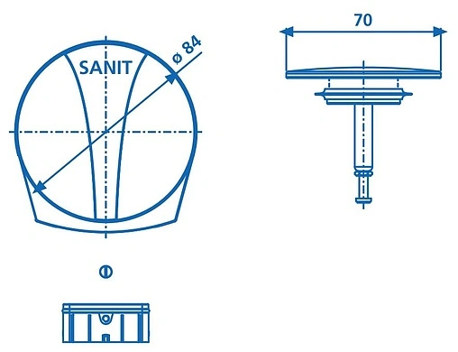Накладки для слива-перелива Sanit 05.036.81..0000