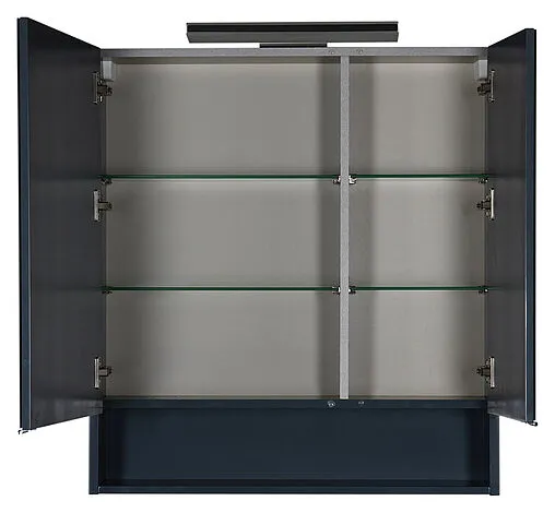 Шкаф-зеркало Aquanet Виго 80 L сине-серый 00183362