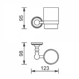 Стакан Aquanet золото 4684 Стакан Aquanet золото 4684, 2