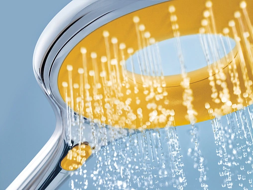 Лейка ручного душа Grohe Rainshower Icon хром/желтый 27446000 Лейка ручного душа Grohe Rainshower Icon хром/желтый 27446000