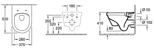 Унитаз подвесной безободковый Villeroy&amp;Boch Architectura белый 5684HR01