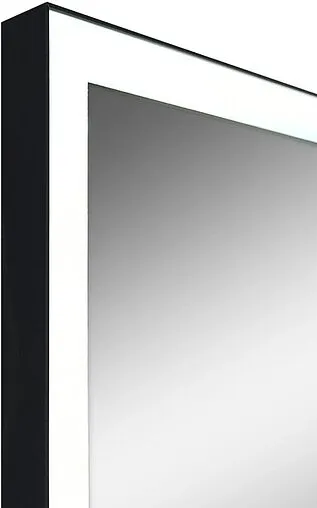 Зеркало с подсветкой Continent Frame Black Led 60x80 чёрный ЗЛП948