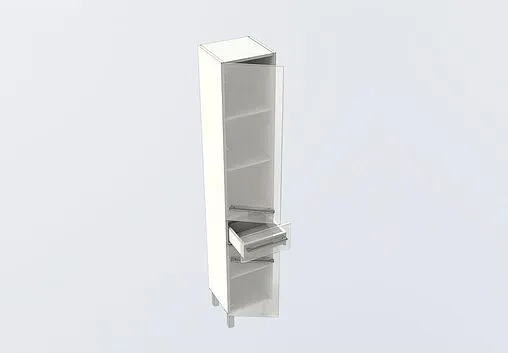 Шкаф-пенал напольный Aquanet Верона 35 L белый 00187487