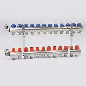 Группа коллекторная без расходомеров 12 отводов 1&quot;в/в x ¾&quot;ек Uni-fitt 441E4312, 5