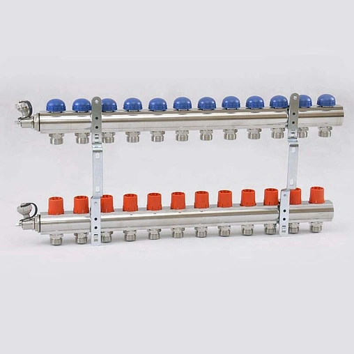 Группа коллекторная без расходомеров 12 отводов 1&quot;в/в x ¾&quot;ек Uni-fitt 441E4312