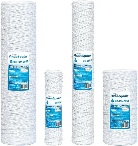 Картридж для механической очистки воды Big Blue 10&quot; Аквабрайт ВП-20М-10ББ