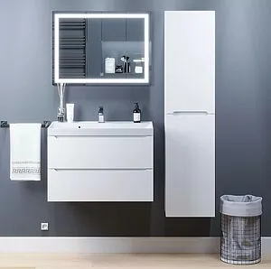 Шкаф-пенал подвесной Uperwood Tanos белый матовый 291020249, 5