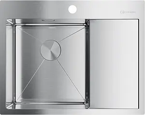 Мойка кухонная Omoikiri Akisame 65-IN-L нержавеющая сталь 4973058 Мойка кухонная Omoikiri Akisame 65-IN-L нержавеющая сталь 4973058, 1