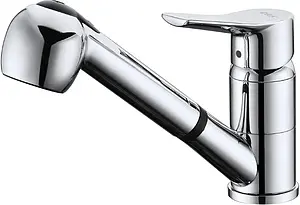 Смеситель для кухни с выдвижным изливом D&K Rhein Mosel хром DA1262501, 1