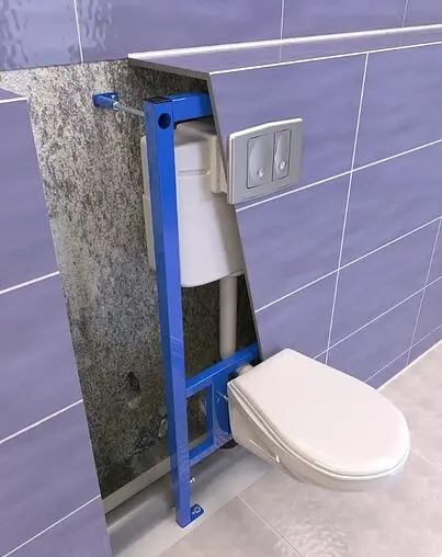 Инсталляция для подвесного унитаза Set 3 в 1 Ани Пласт WCP1112 с кнопкой хром матовый Инсталляция для подвесного унитаза Set 3 в 1 Ани Пласт WCP1112 с кнопкой хром матовый