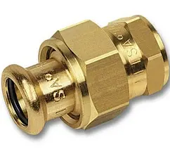 Американка пресс прямая переходная (плоское уплотнение) 28мм x 1&quot;в Sanha 8330G 18330281