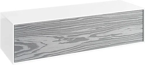 Комод подвесной Aqwella Genesis 120 миллениум серый/белый GEN0312MG