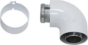 Колено для дымохода Ø 60/100мм ∠ 90° (Al) Vaillant 303808, 1