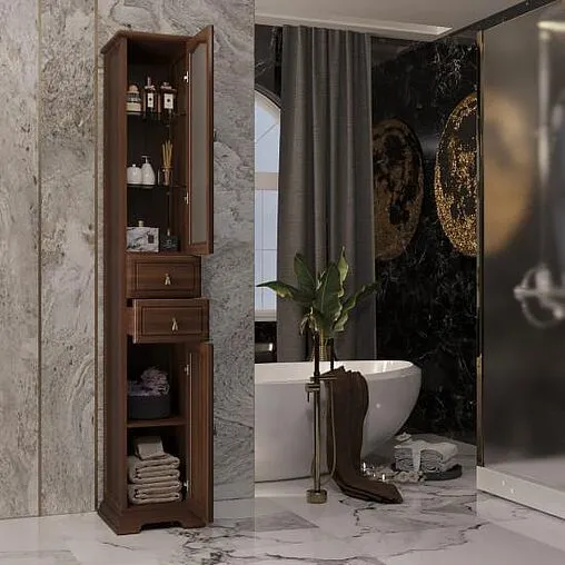 Шкаф-пенал напольный Opadiris Риспекто 30 R cветлый орех 00-00005835