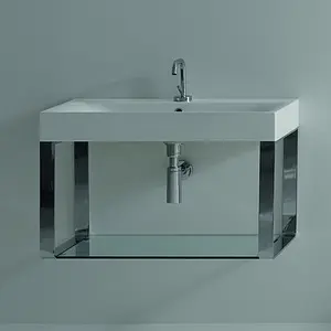 Консоль Kerasan Cento 70 хром/прозрачный 9125K1 Консоль Kerasan Cento 70 хром/прозрачный 9125K1, 3