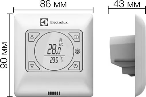 Терморегулятор Electrolux Thermotronic Touch слоновая кость ETT-16 EEC