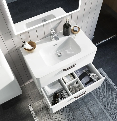 Тумба-умывальник подвесная IDDIS Brick 80 белый BRI80W0i95K