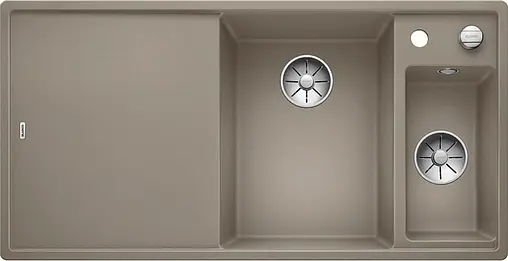 Мойка кухонная Blanco Axia III 6 S 100 R (доска ясень) серый беж 523469