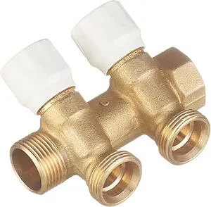 Коллектор регулирующий проходной 2 отвода ¾&quot;в/н x ¾&quot;ек TECE 8730006, 1