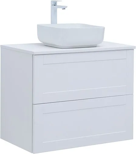 Тумба под умывальник подвесная Aquanet Терра 80 белый матовый 00313234