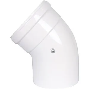 Колено для дымохода Ø 60/100мм ∠ 45° (PP) для конденсационных котлов Rommer RCA-8610-000045, 4
