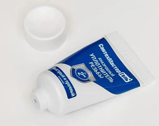 Клей-герметик анаэробный 15г синий СантехМастер Гель 61034