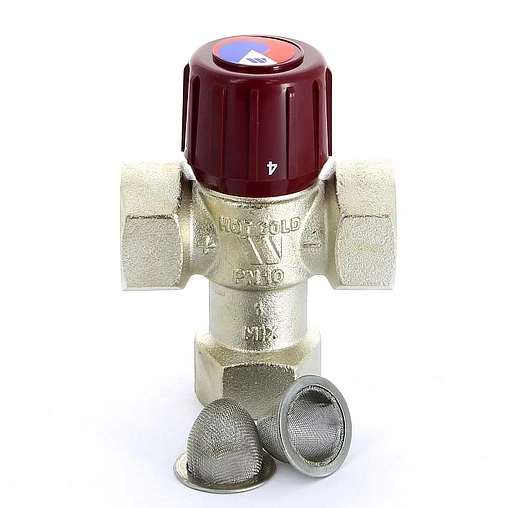 Трехходовой термостатический смесительный клапан 1&quot; +32...+50°С Kvs 2.1 WATTS Aquamix AM61C 10017423