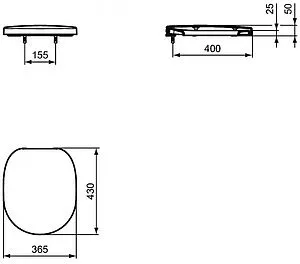 Унитаз подвесной Ideal Standard Connect белый W941102 Унитаз подвесной Ideal Standard Connect белый W941102, 5