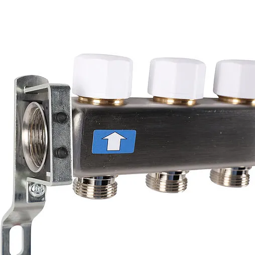Группа коллекторная без расходомеров 12 отводов 1&quot;в/в x ¾&quot;ек Rommer RMS-3201-000012