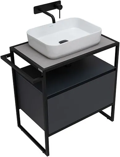 Тумба под умывальник напольная Allen Brau Priority 70 антрацит 1.31001.AM