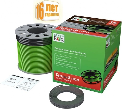 Теплый пол (нагревательный кабель) Green Box GB 490Вт 3,3 - 4,5м² 100035643300