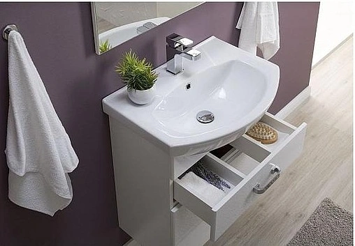 Тумба под умывальник Aquanet Ирис 60 белый 00198381