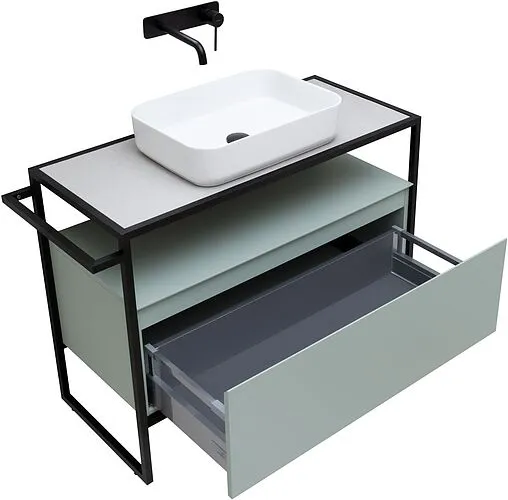 Тумба под умывальник напольная Allen Brau Priority 100 папирус 1.31003.PWM