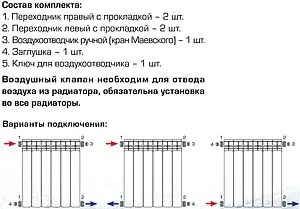 Комплект радиаторный универсальный ½&quot; Stout белый SKU-0111-000112, 2