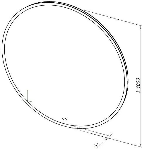 Зеркало с подсветкой Aquanet Арт 100 00334364