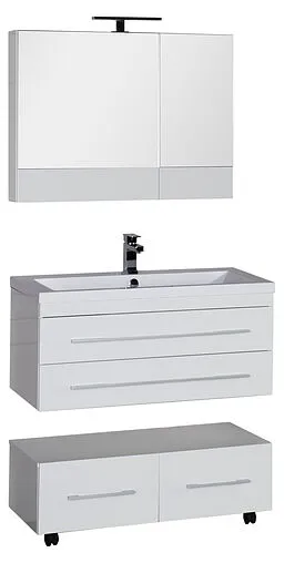 Шкаф-зеркало Aquanet Нота 90 L белый 00165371 Шкаф-зеркало Aquanet Нота 90 L белый 00165371