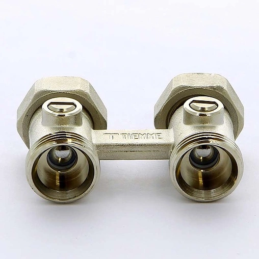 Узел нижнего подключения радиатора прямой ¾"ек x ¾"ек Tiemme 3390001 Узел нижнего подключения радиатора прямой ¾"ек x ¾"ек Tiemme 3390001