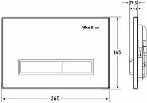 Клавиша смыва для унитаза Allen Brau Fantasy 9.20003.20 белый глянцевый Клавиша смыва для унитаза Allen Brau Fantasy 9.20003.20 белый глянцевый, 2