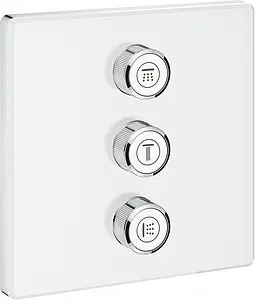 Вентиль переключающий на 3 потребителя Grohe Grohtherm SmartControl белый/хром 29158LS0, 1
