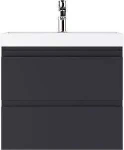 Тумба под умывальник подвесная Домино Graffo 60 графит DGr2111T, 3