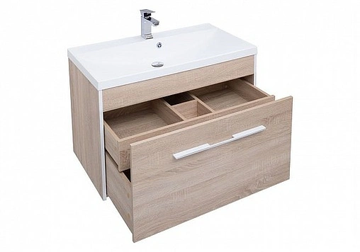 Тумба под умывальник подвесная Aquanet Августа 90 дуб сонома 00210031