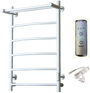 Полотенцесушитель электрический лесенка Тругор Пэк сп 5 П 80х50 белый ВГП Полотенцесушитель электрический лесенка Тругор Пэк сп 5 П 80х50 белый ВГП, 3