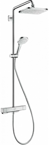 Душевая система с термостатом для душа Hansgrohe Croma E 280 1jet EcoSmart хром 27660000 Душевая система с термостатом для душа Hansgrohe Croma E 280 1jet EcoSmart хром 27660000, 1